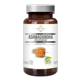 ASHWAGANDHA ekstrakt 4:1, 120 kapsułek PREMIUM / Soul-Farm — zdjęcie 1