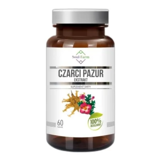 CZARCI PAZUR EKSTRAKT 4:1, 60 kapsułek, Soul-Farm — zdjęcie 1