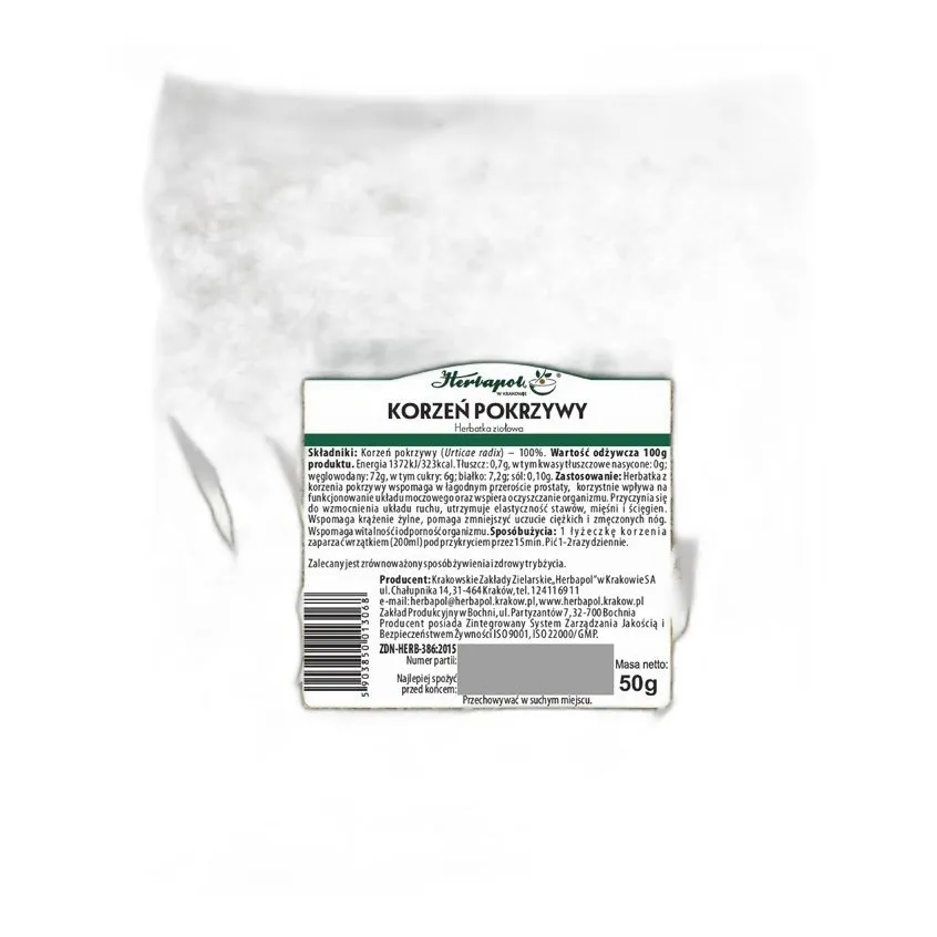 Zielony korzeń pokrzywy w proszku do zastosowań domowych i technicznych — zdjęcie 1