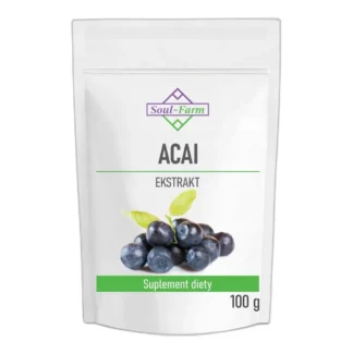 Ekstrakt z jagód acai w formie proszku stężony 4:1, 100 g — zdjęcie 1