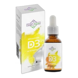 Bezbarwna ciecz zawierająca cholekalcyferol rozpuszczony w oleju — zdjęcie 1